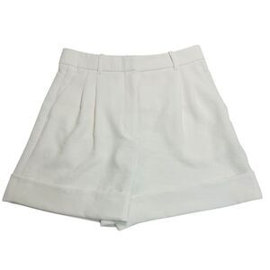Aritzia Wilfred The Effortless Short Trouser Shorts Natural Ecru Off White Size